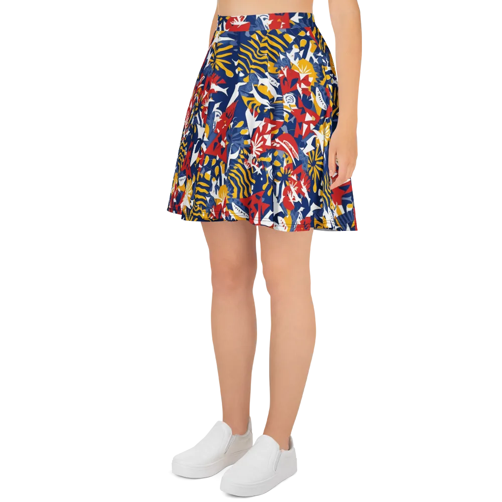Marigold Riot on Skater Skirt — Left