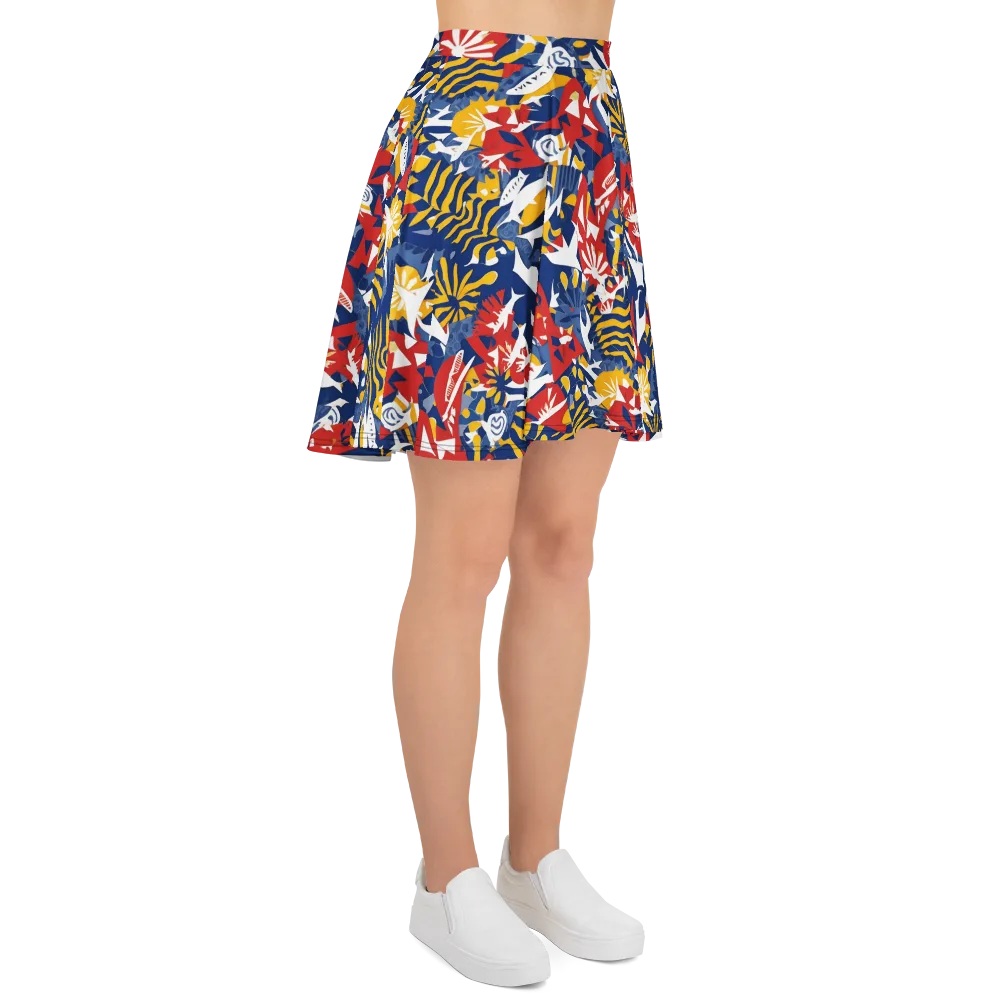 Marigold Riot on Skater Skirt — Right