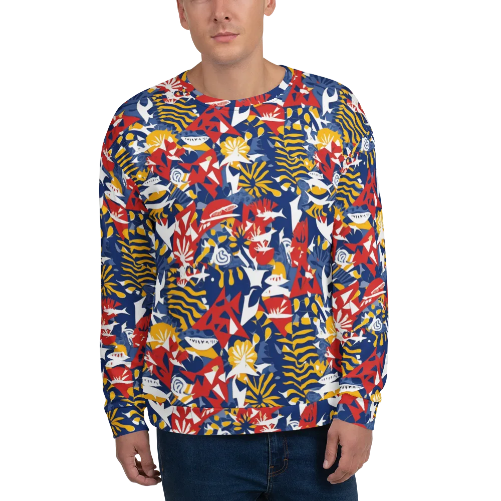 Marigold Riot on Sweatshirt — Front