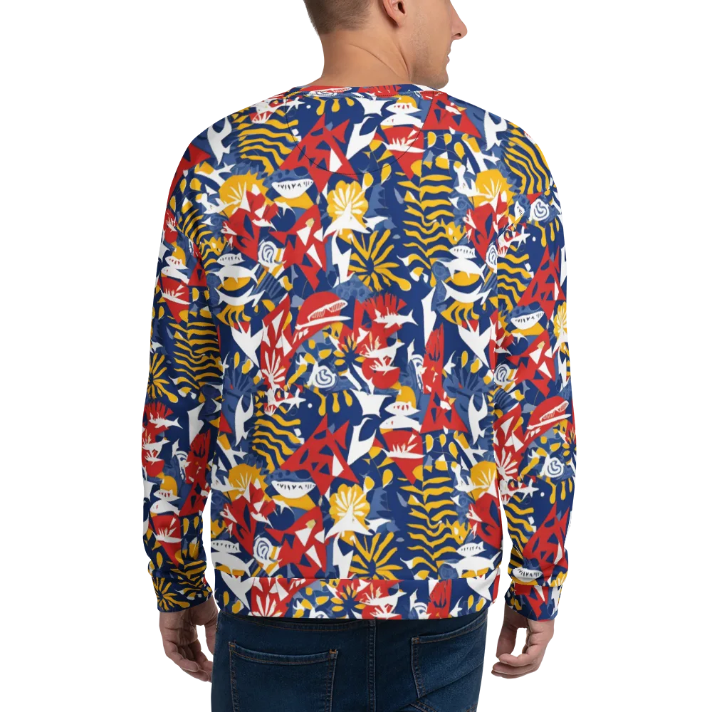 Marigold Riot on Sweatshirt — Back