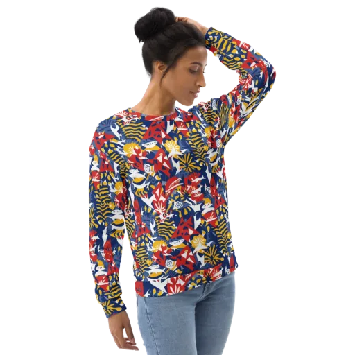 Marigold Riot on a Sweatshirt