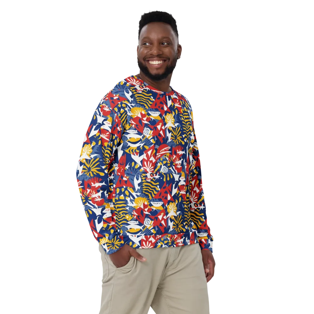 Marigold Riot on Sweatshirt — Front