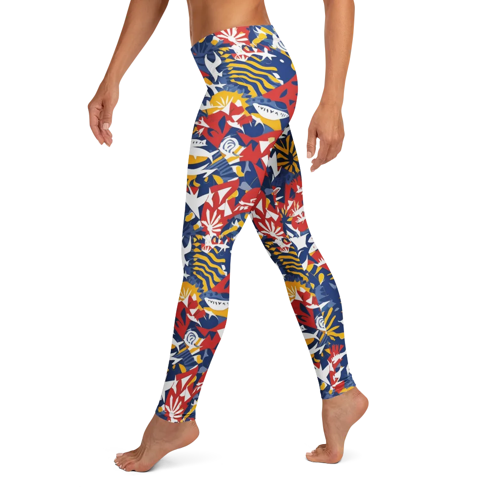 Marigold Riot on Leggings — Left