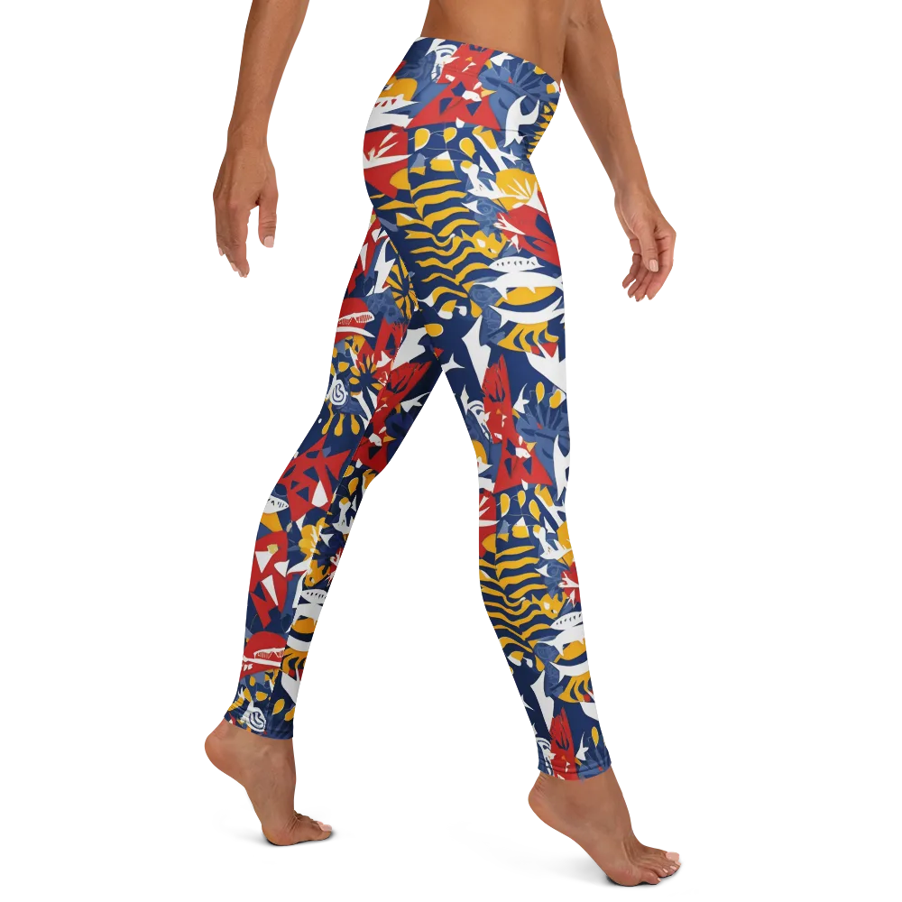 Marigold Riot on Leggings — Right