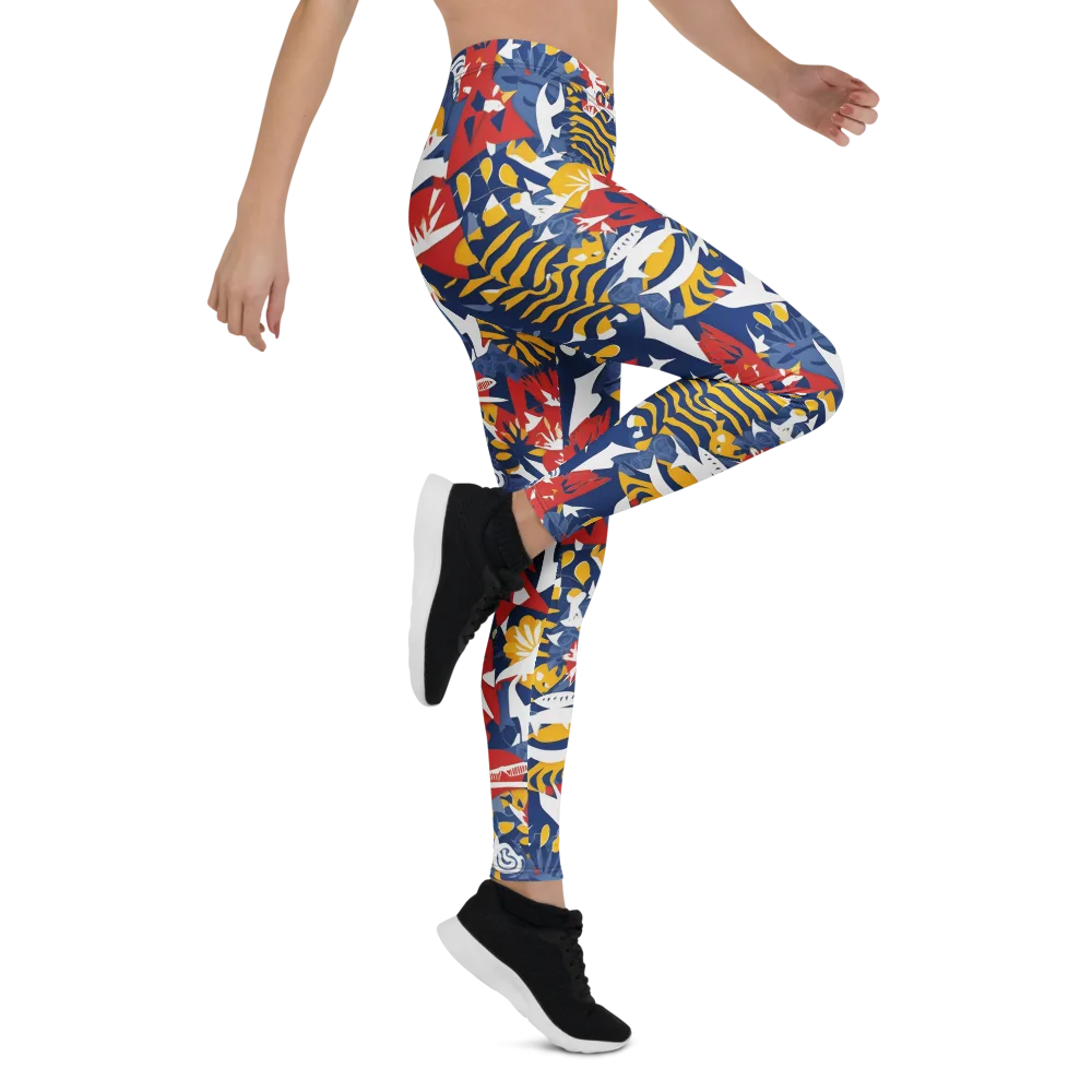 Marigold Riot on Leggings — Right