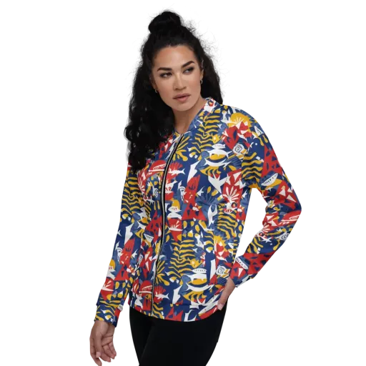 Marigold Riot on a Bomber Jacket