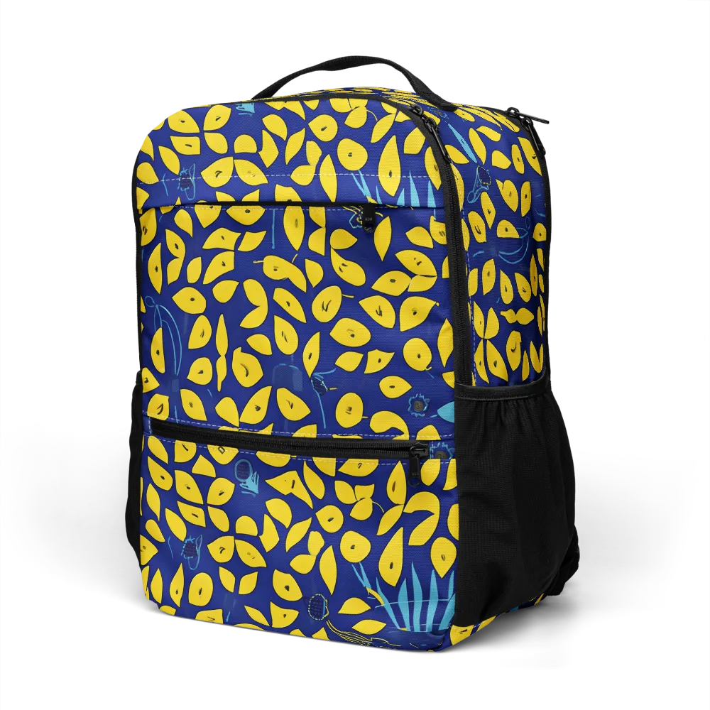 Midnight Lemon on Utility Backpack — Left Front