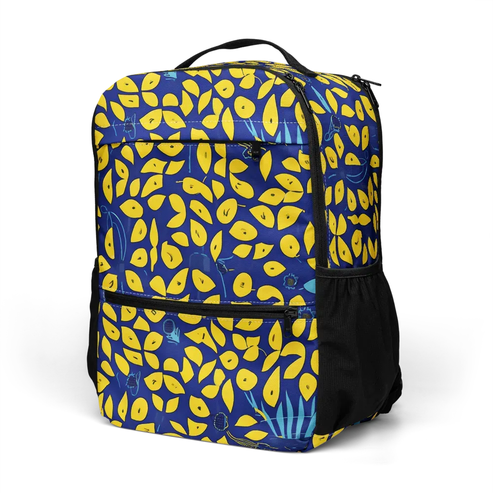 Midnight Lemon on Utility Backpack — Left Front