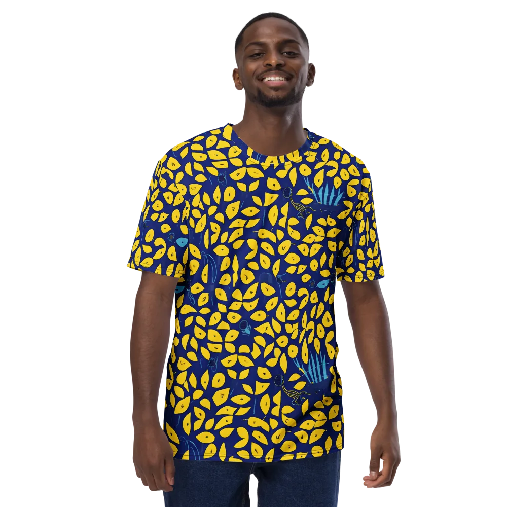 Midnight Lemon on Men's Crew Neck T-Shirt — Front