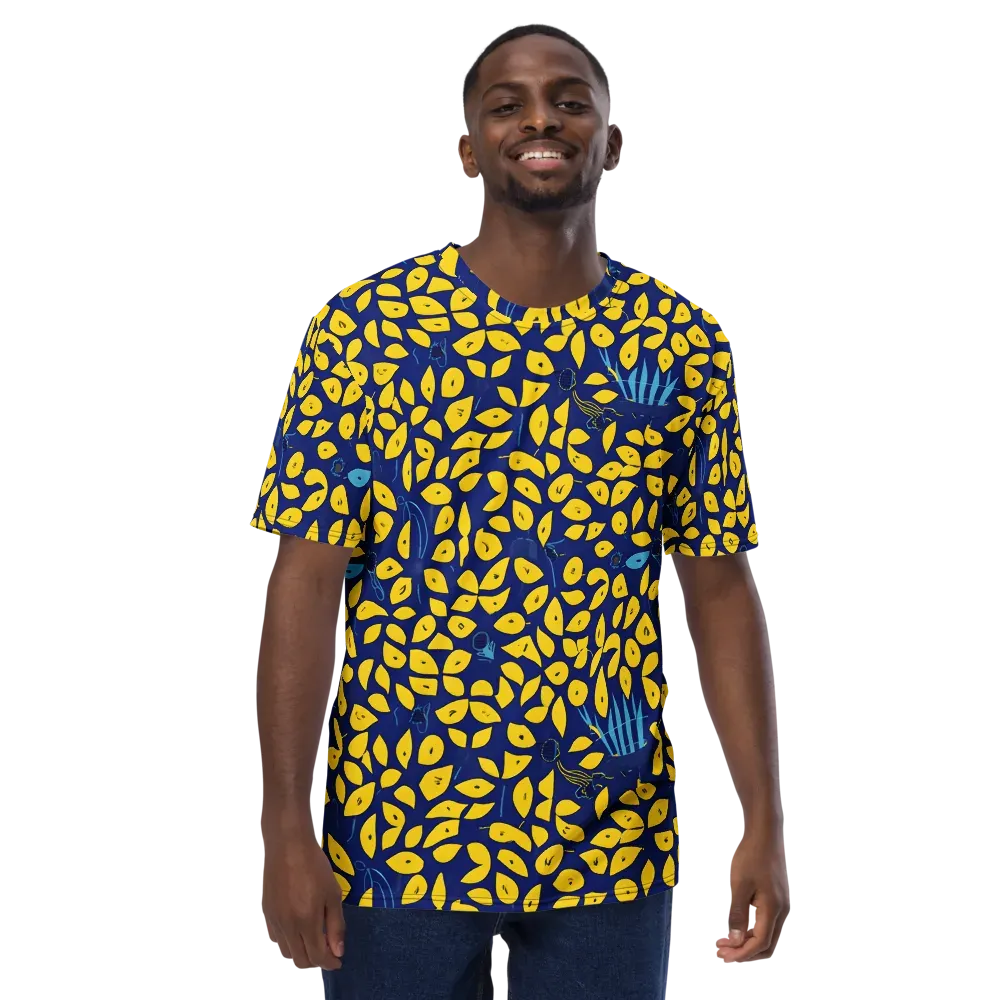 Midnight Lemon on Men's Crew Neck T-Shirt — Front