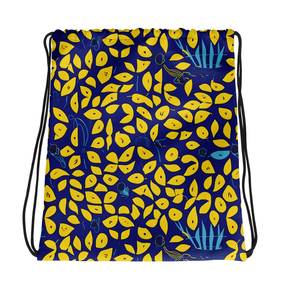 Midnight Lemon on Drawstring Bag — Photo