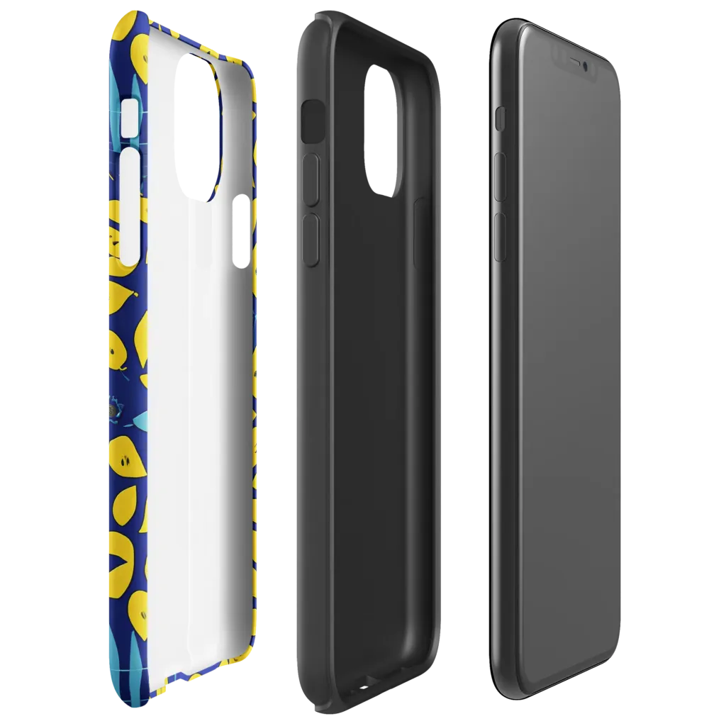 Midnight Lemon on Tough Case for iPhone® — Right