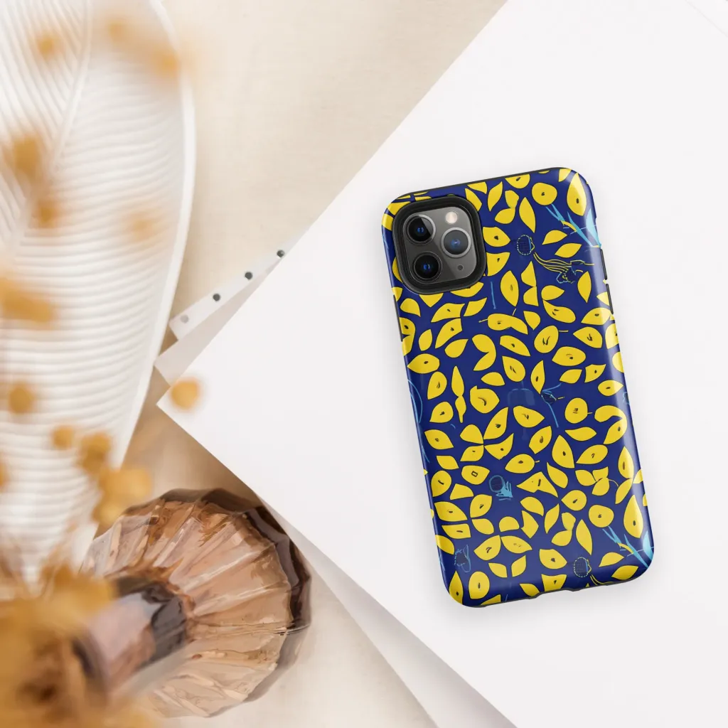 Midnight Lemon on Tough Case for iPhone® — Front