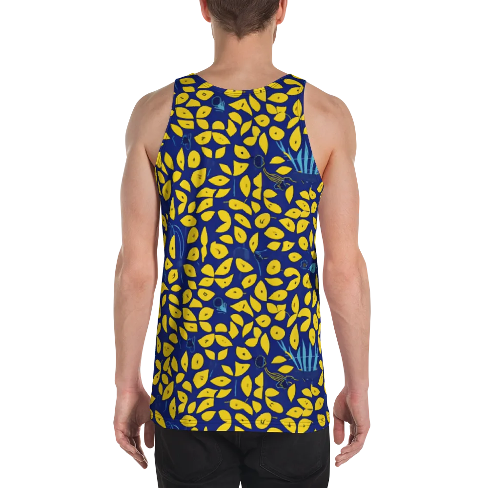 Midnight Lemon on Men's Tank Top — Back