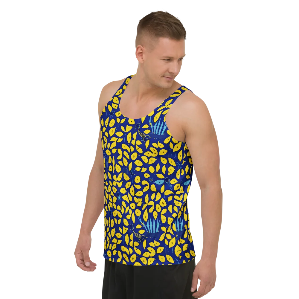 Midnight Lemon on Men's Tank Top — Left Front
