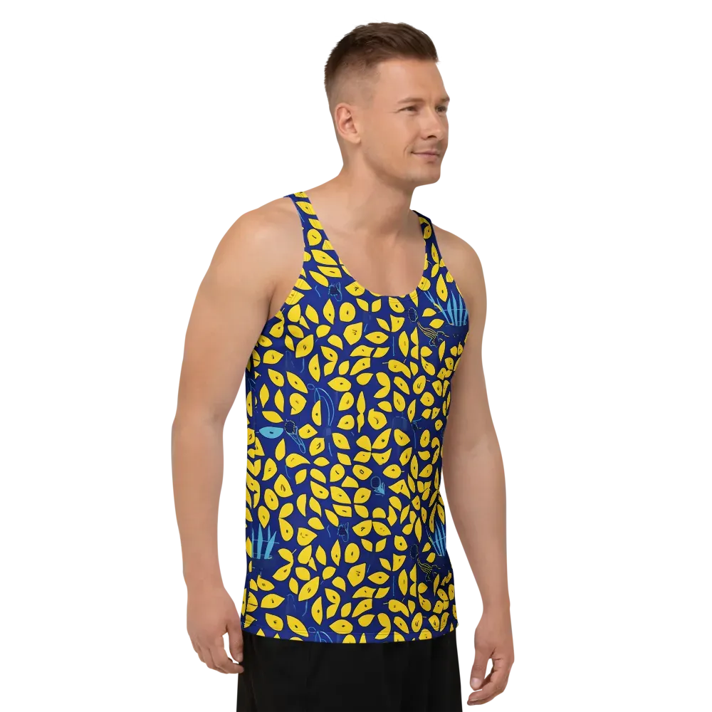 Midnight Lemon on Men's Tank Top — Right Front