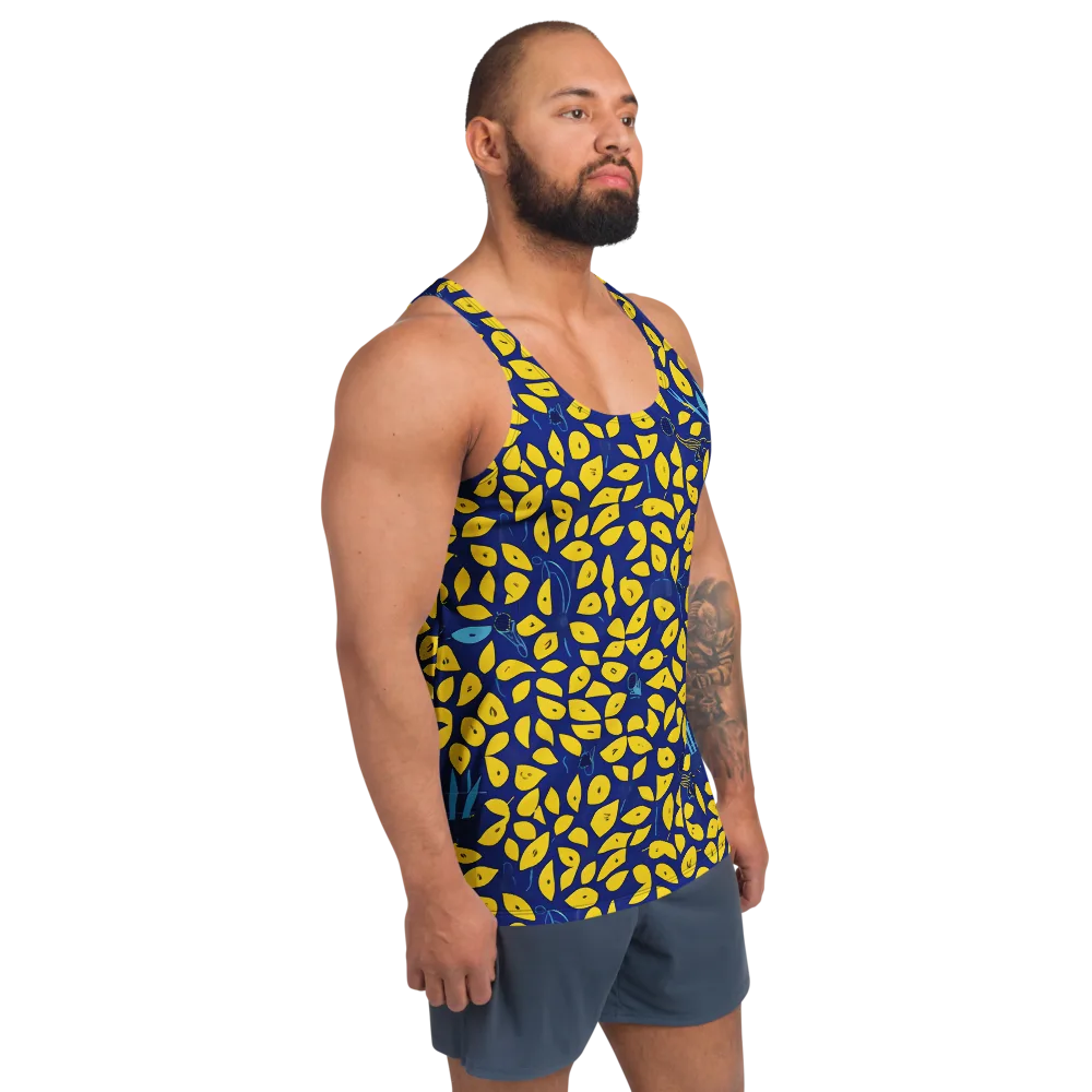 Midnight Lemon on Men's Tank Top — Right Front