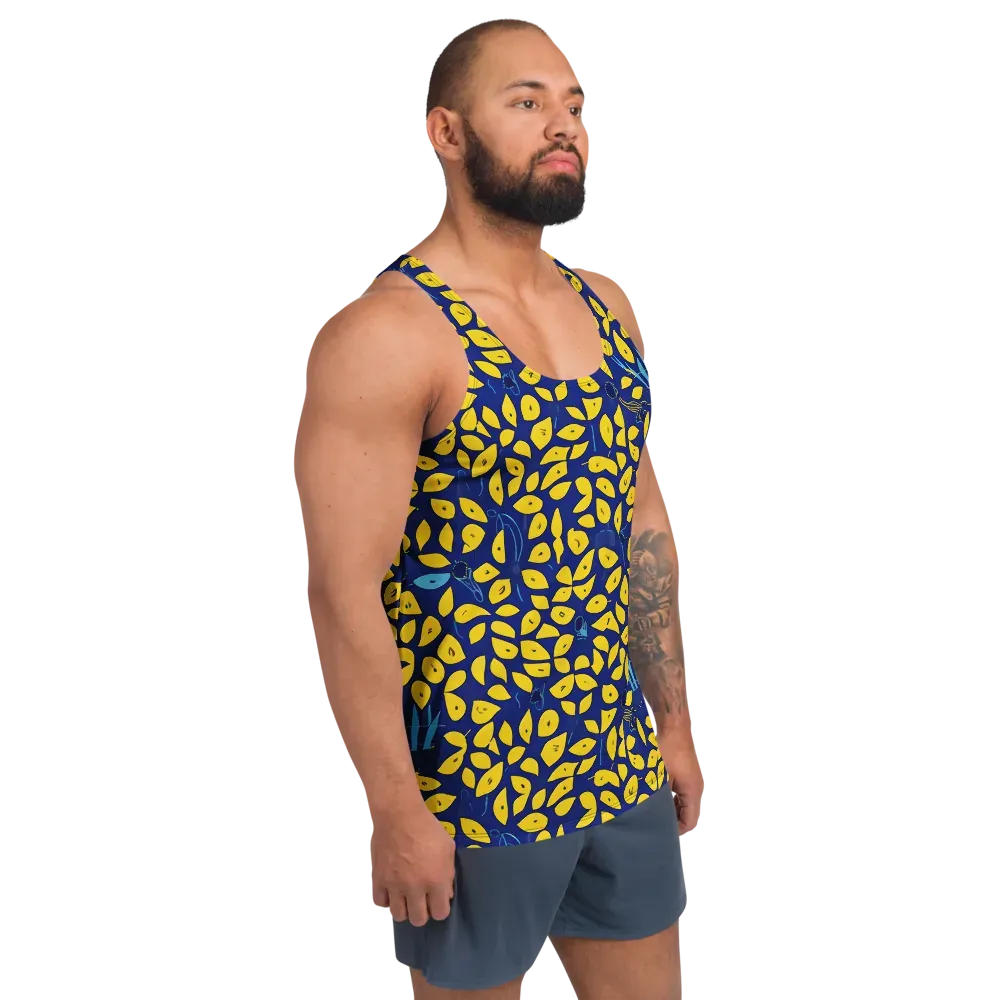 Midnight Lemon on Men's Tank Top — Right Front