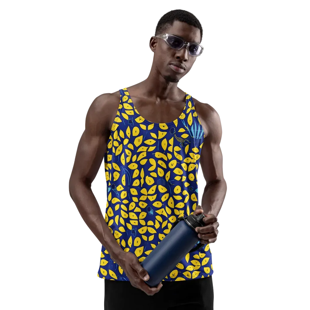 Midnight Lemon on Men's Tank Top — Front