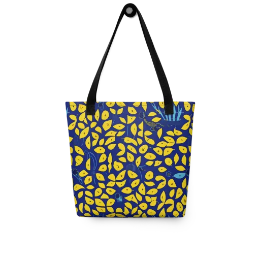 Midnight Lemon on a Tote Bag