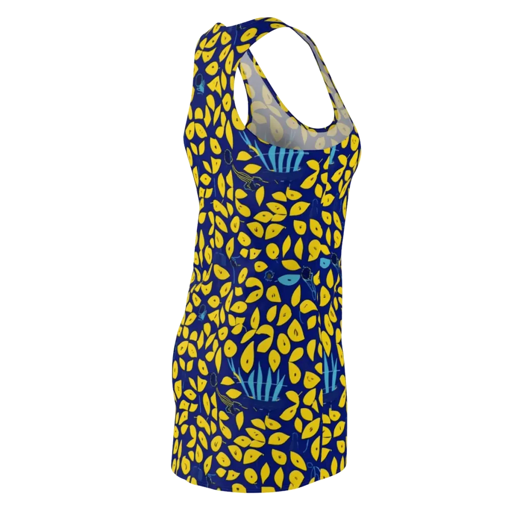 Midnight Lemon on Racerback Dress — Back Side