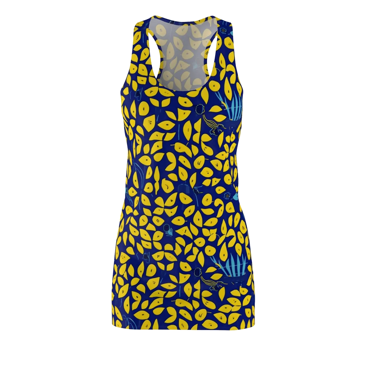 Midnight Lemon on Racerback Dress — Front