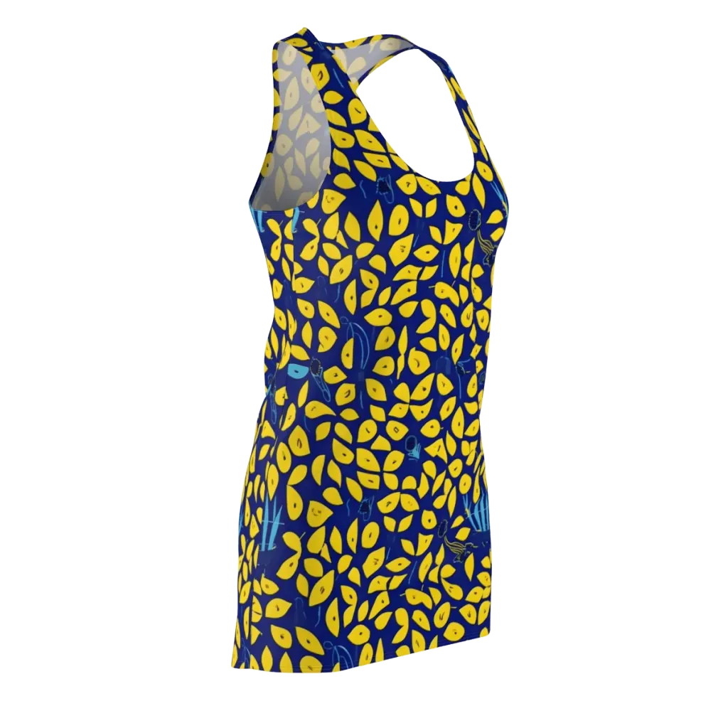 Midnight Lemon on Racerback Dress — Front Side