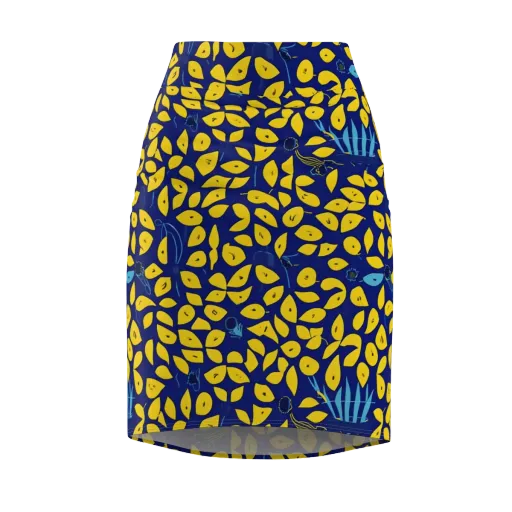Midnight Lemon on a Pencil Skirt