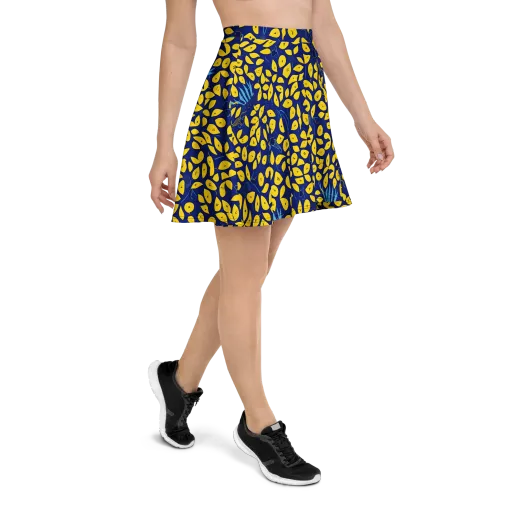 Midnight Lemon on a Skater Skirt