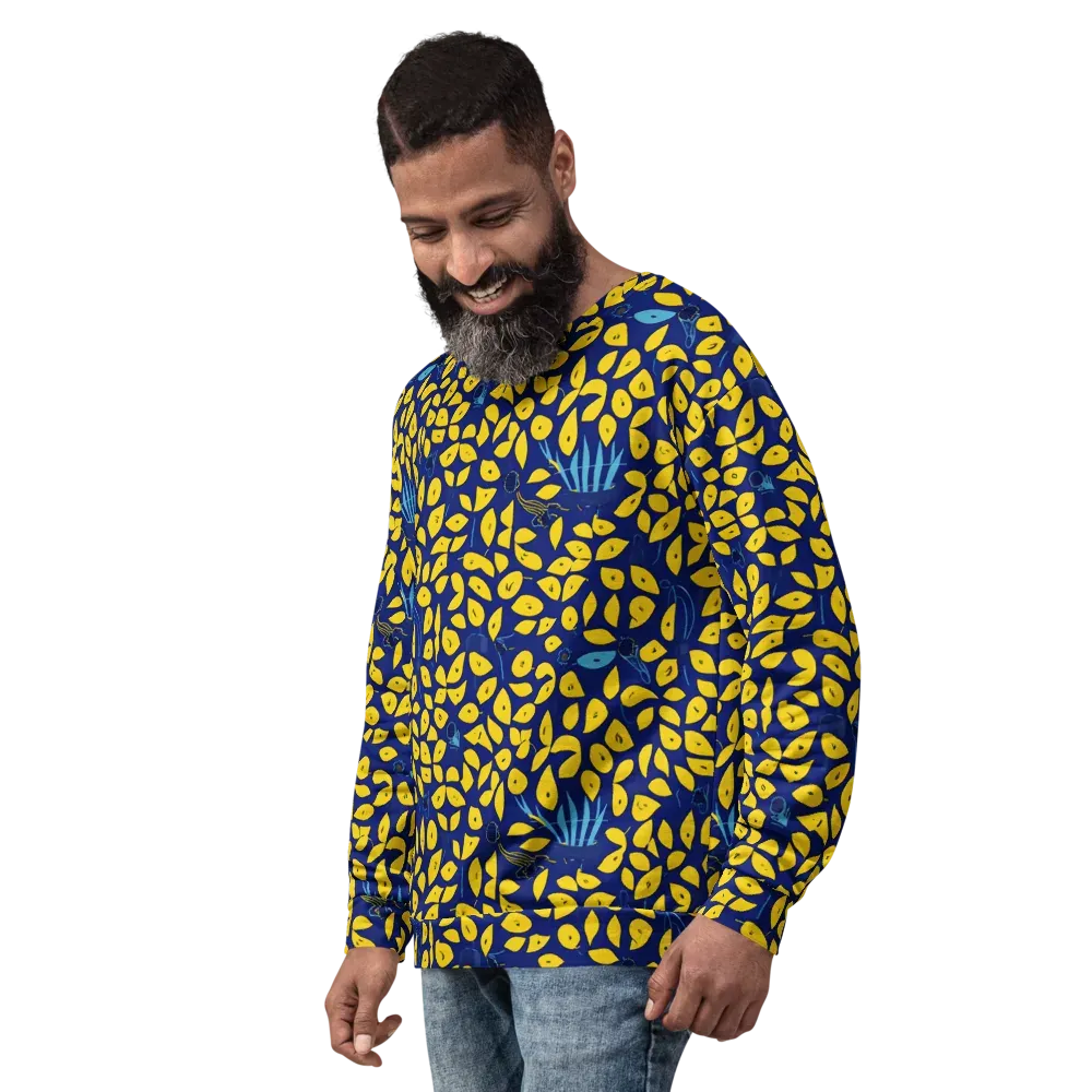 Midnight Lemon on Sweatshirt — Left Front