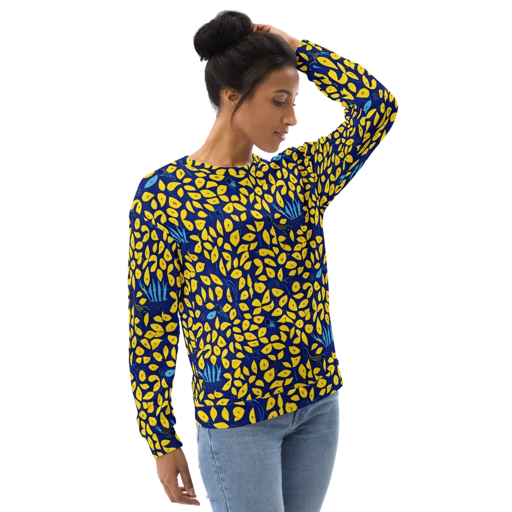 Midnight Lemon on Sweatshirt — Right Front
