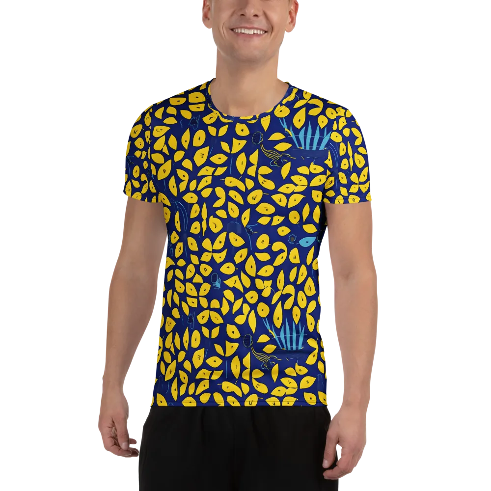 Midnight Lemon on Men's Athletic T-Shirt — Front