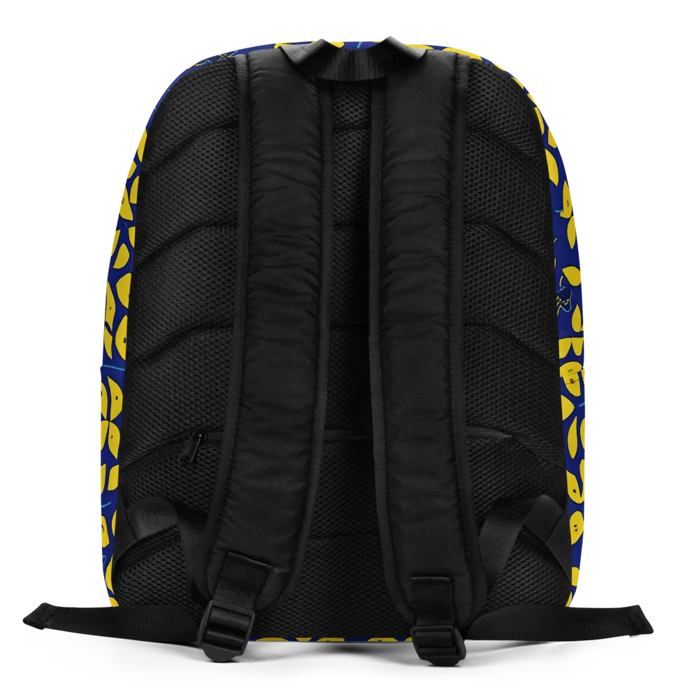 Midnight Lemon on Minimalist Backpack — Back