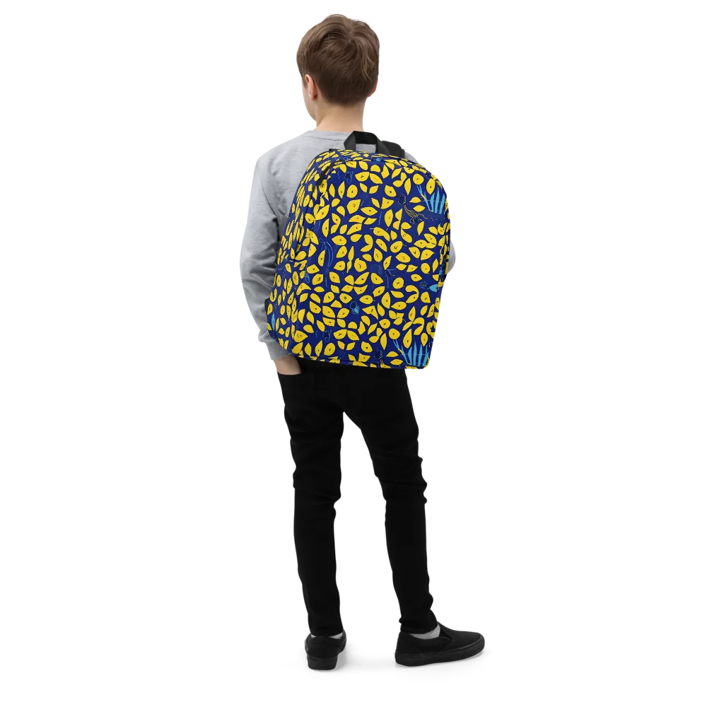 Midnight Lemon on Minimalist Backpack — Right Front