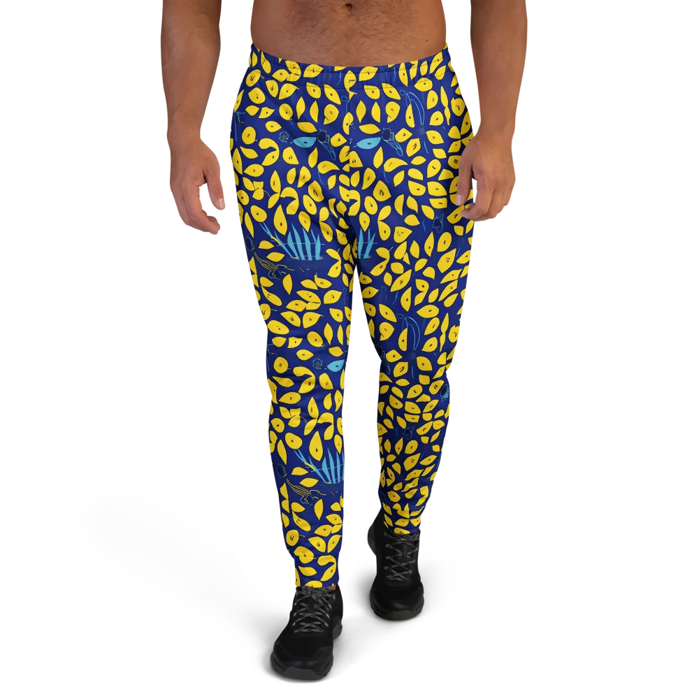 Midnight Lemon on Men's Joggers — Front