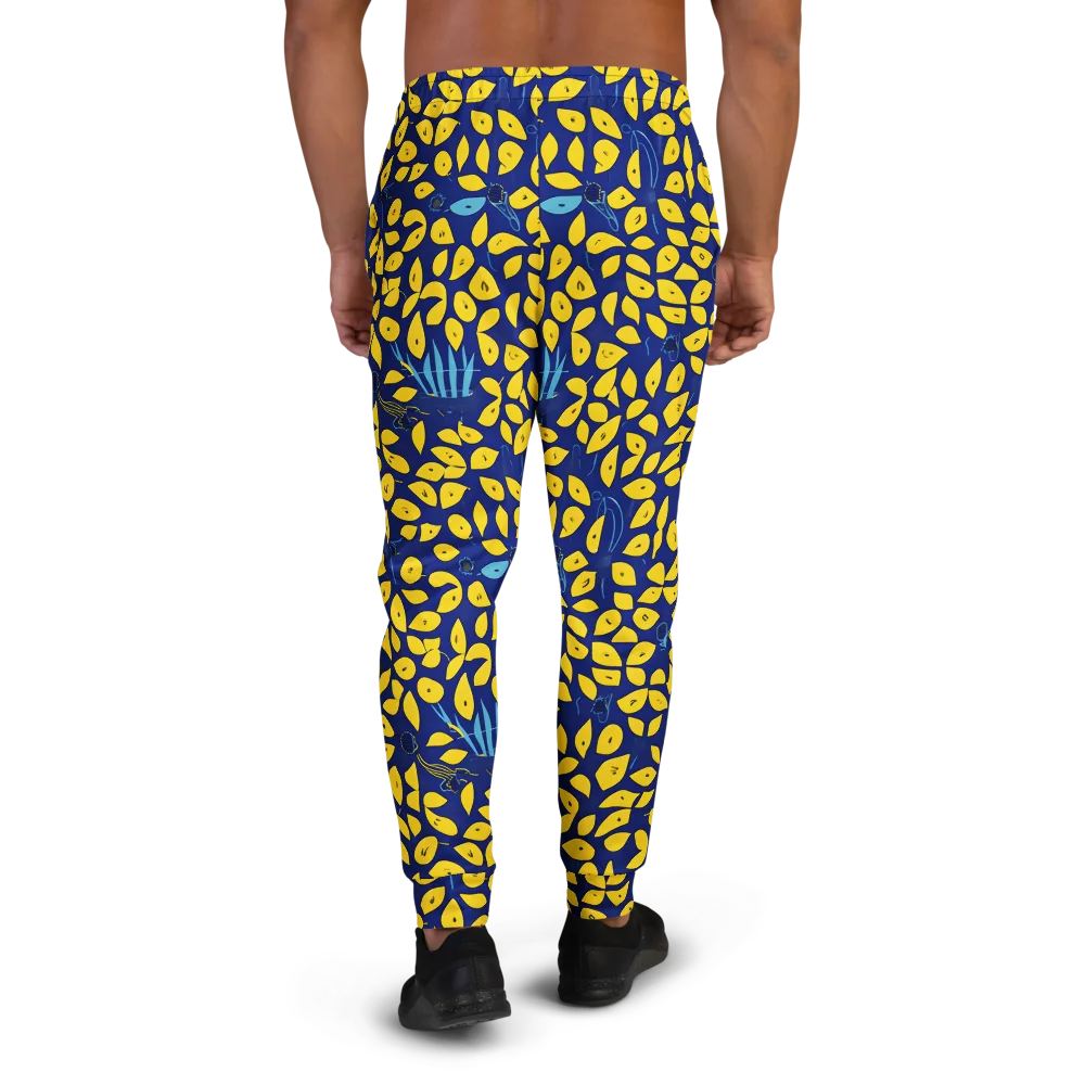 Midnight Lemon on Men's Joggers — Back