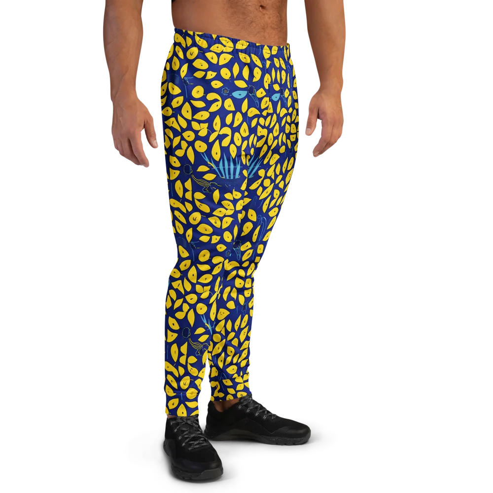 Midnight Lemon on Men's Joggers — Right