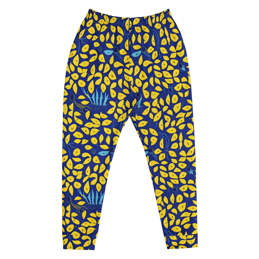 Midnight Lemon on Men's Joggers — Front