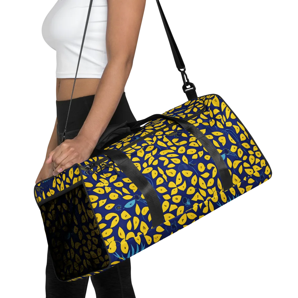 Midnight Lemon on Duffle Bag — Front
