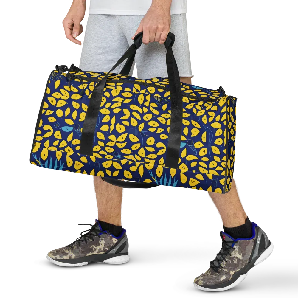 Midnight Lemon on Duffle Bag — Front