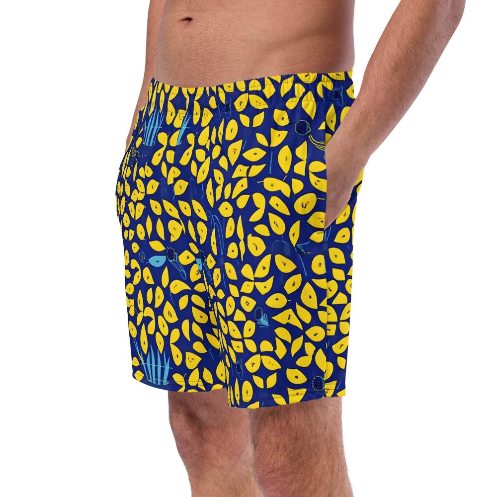 Midnight Lemon on Swim Trunks — Left Front