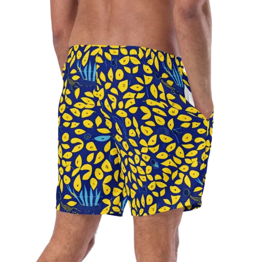 Midnight Lemon on a Swim Trunks