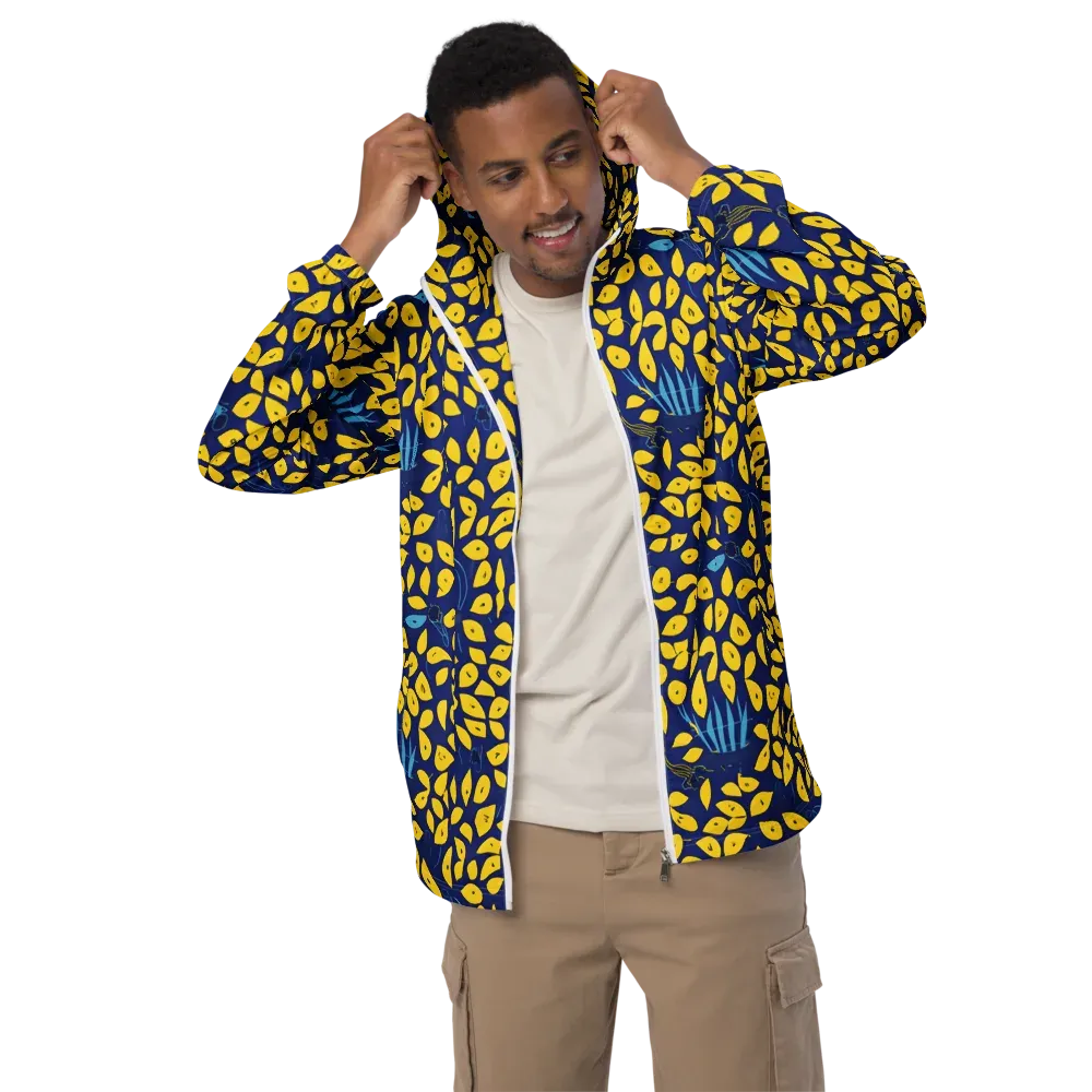 Midnight Lemon on Men's Windbreaker — Front