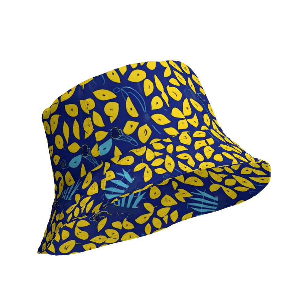 Midnight Lemon on Reversible Bucket Hat — Product details Outside