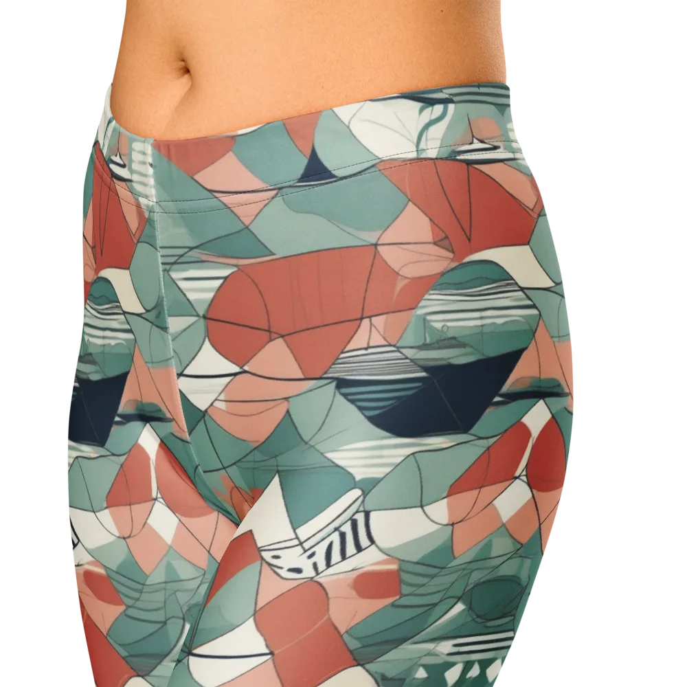 Sage Frequency on Capri Leggings — Zoomed-in