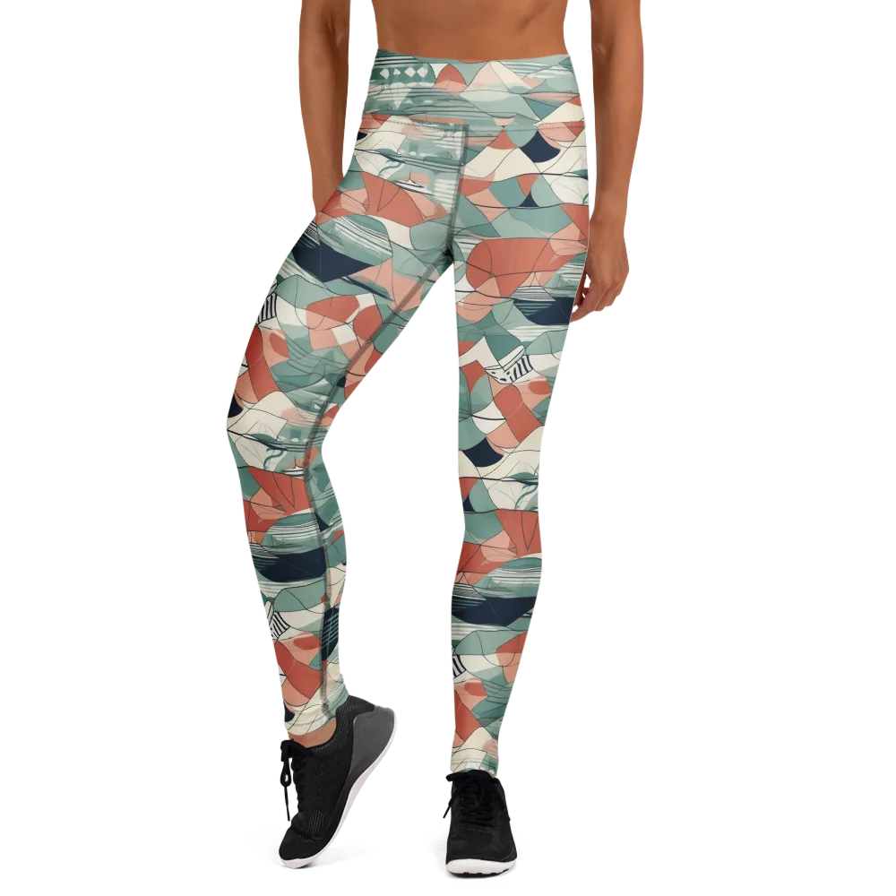 Sage Frequency on Yoga Leggings — Front