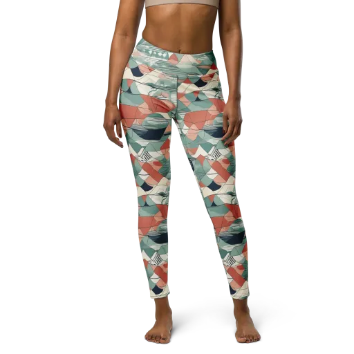 Sage Frequency on a Yoga Leggings