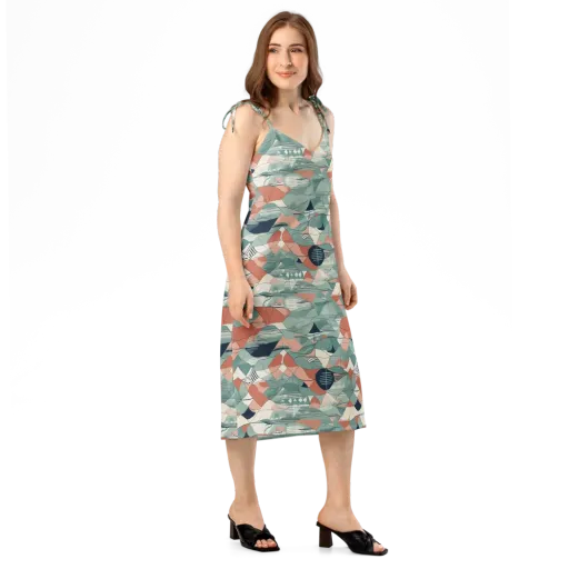 Sage Frequency on a Slip Dress