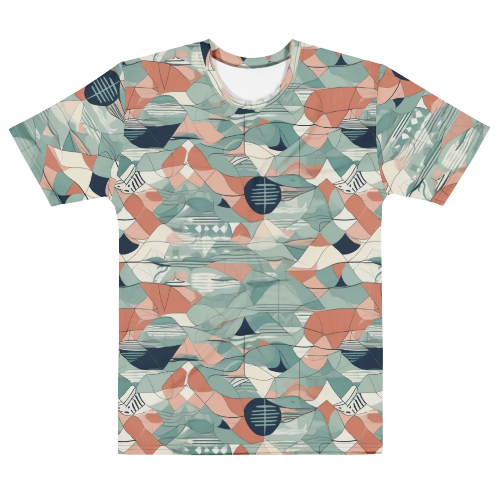 Sage Frequency on Men's Cotton Crew Neck T-Shirt — Front