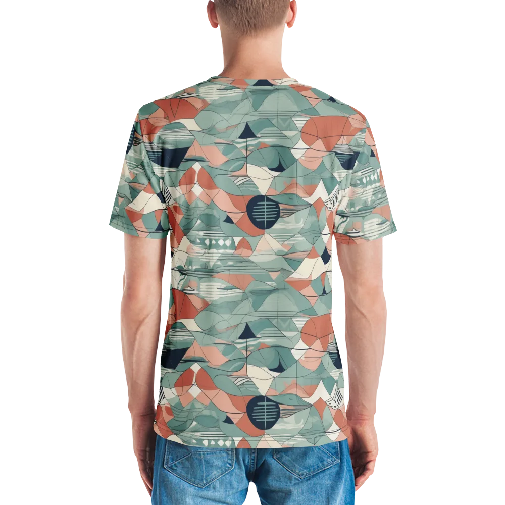 Sage Frequency on Men's Crew Neck T-Shirt — Back